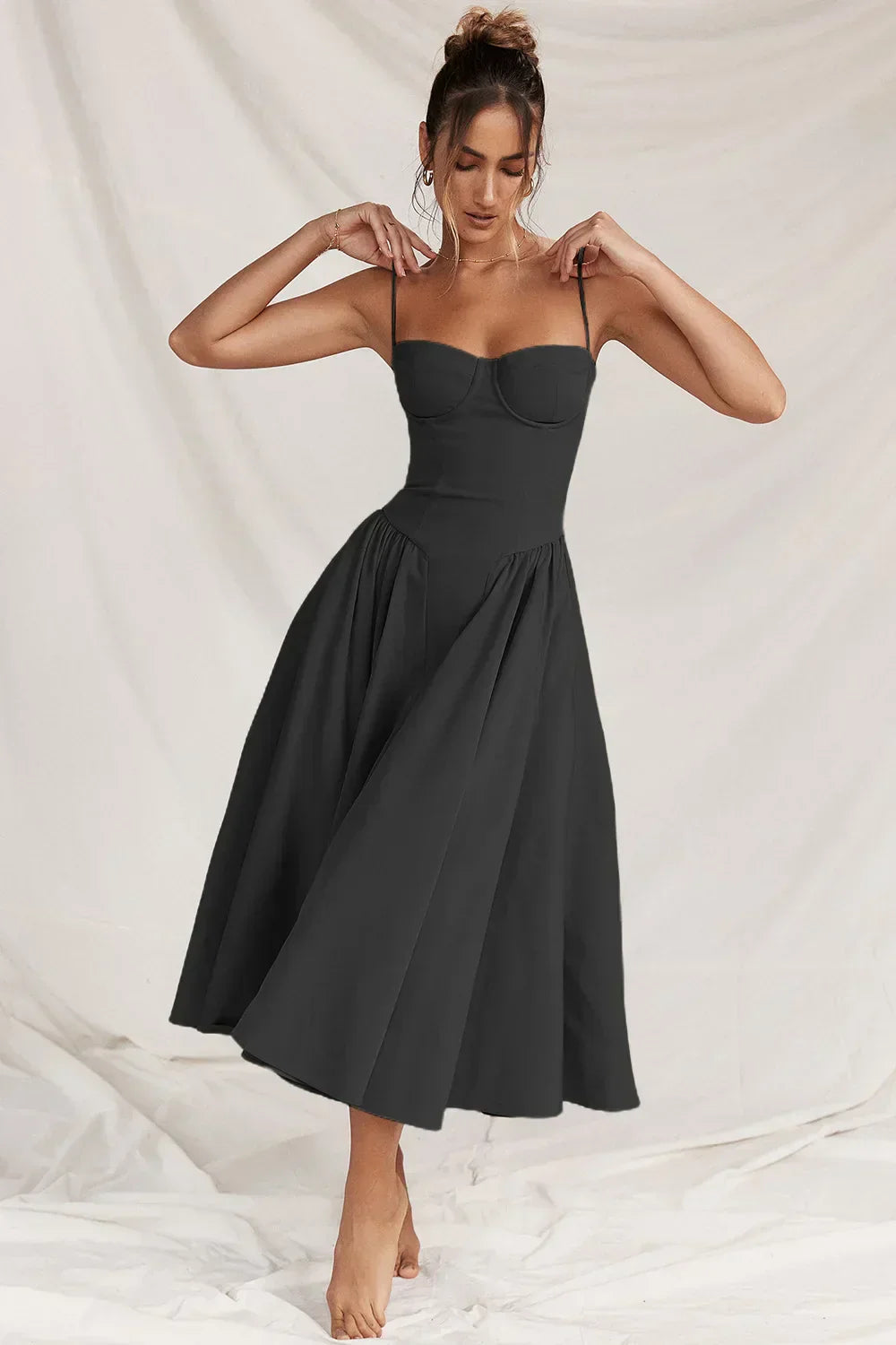 Elowen | Corset Midi Dress