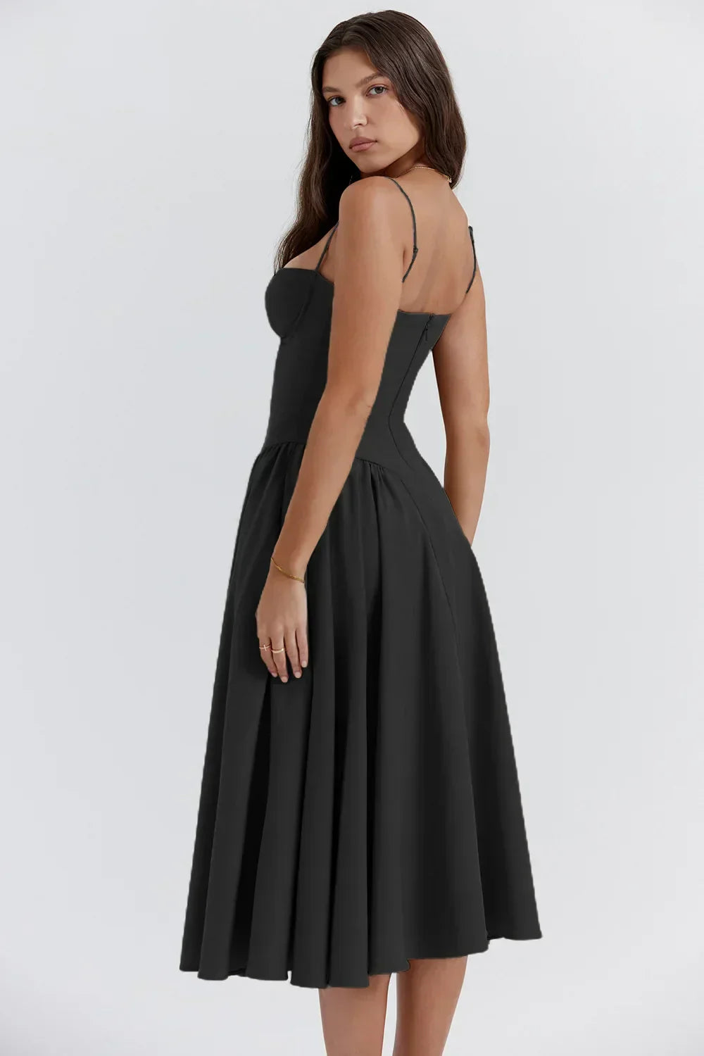Elowen | Corset Midi Dress