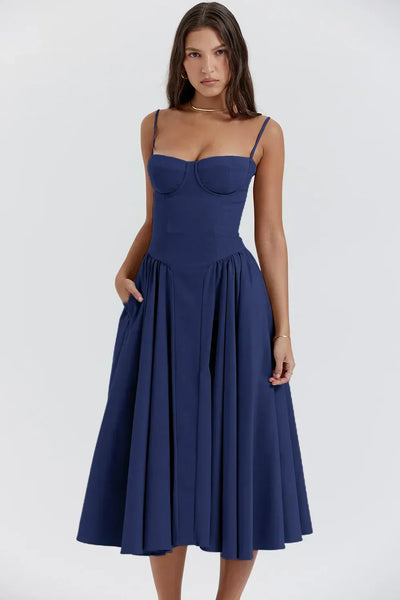 Elowen | Corset Midi Dress