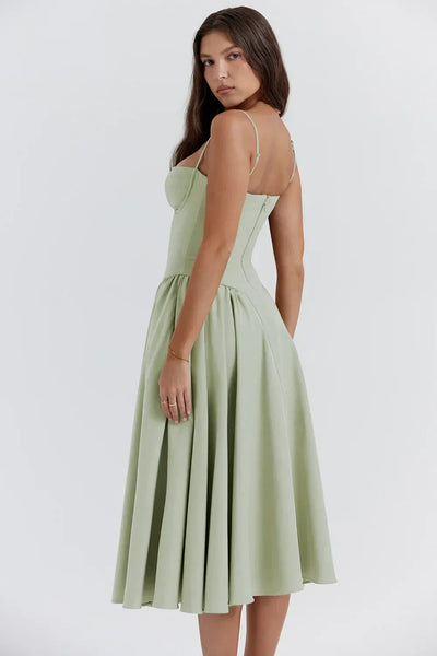 Elowen | Corset Midi Dress