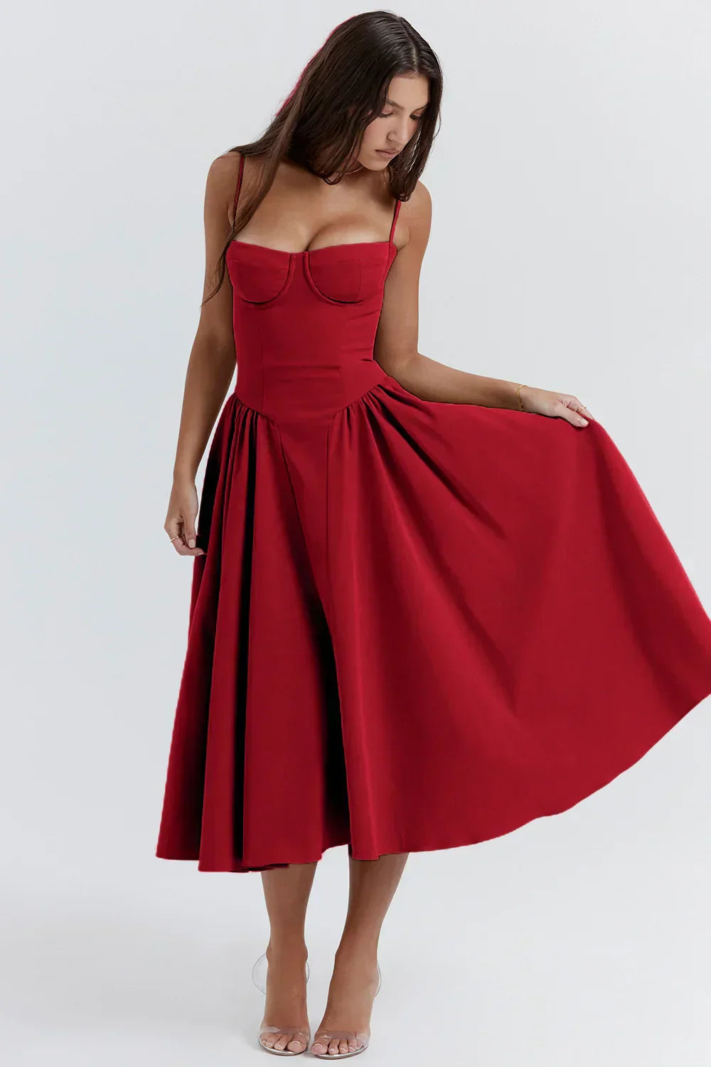 Elowen | Corset Midi Dress