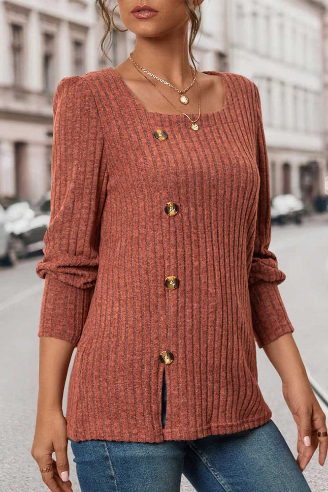Valerie| Ribbed Knit Top