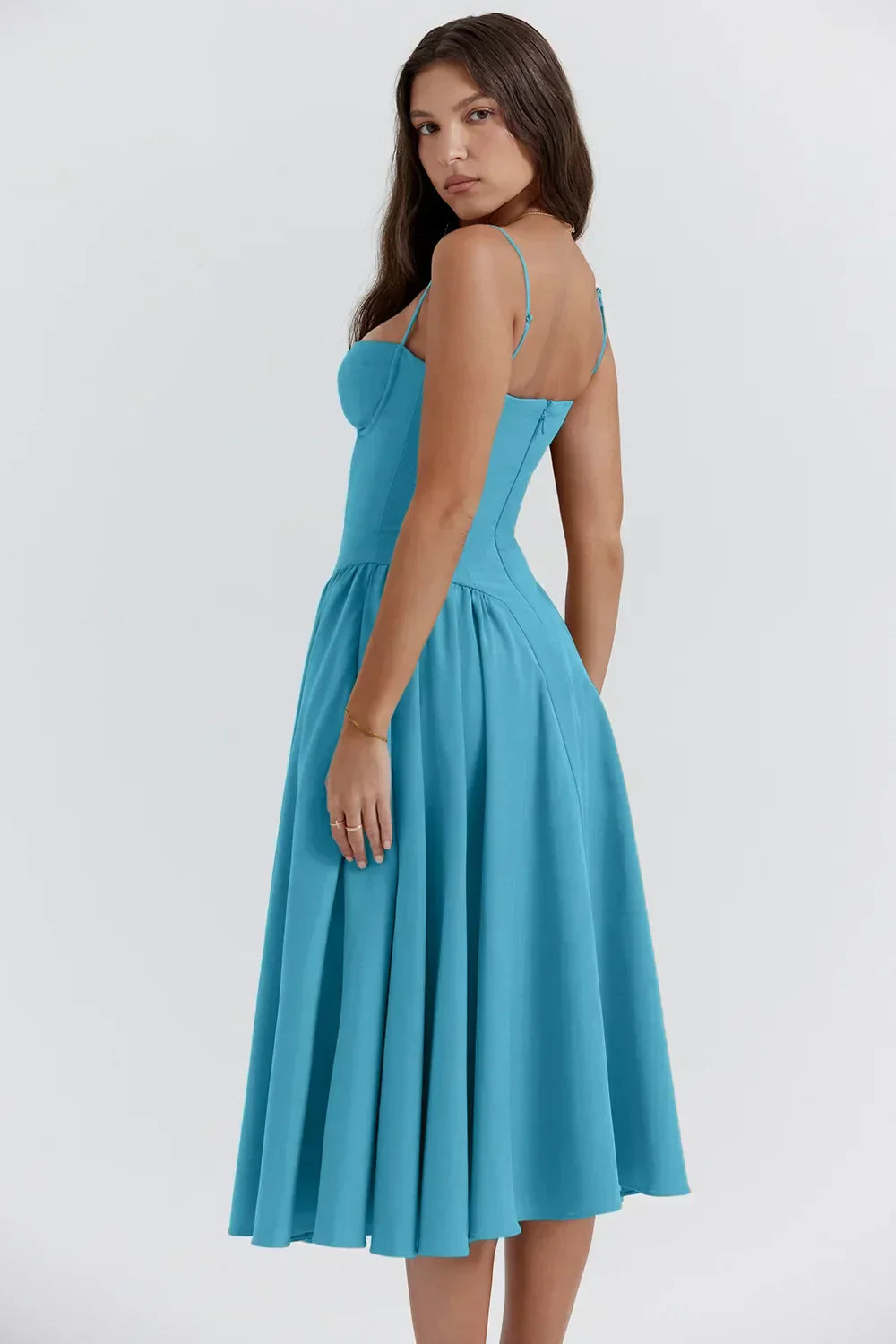 Elowen | Corset Midi Dress