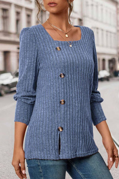 Valerie| Ribbed Knit Top