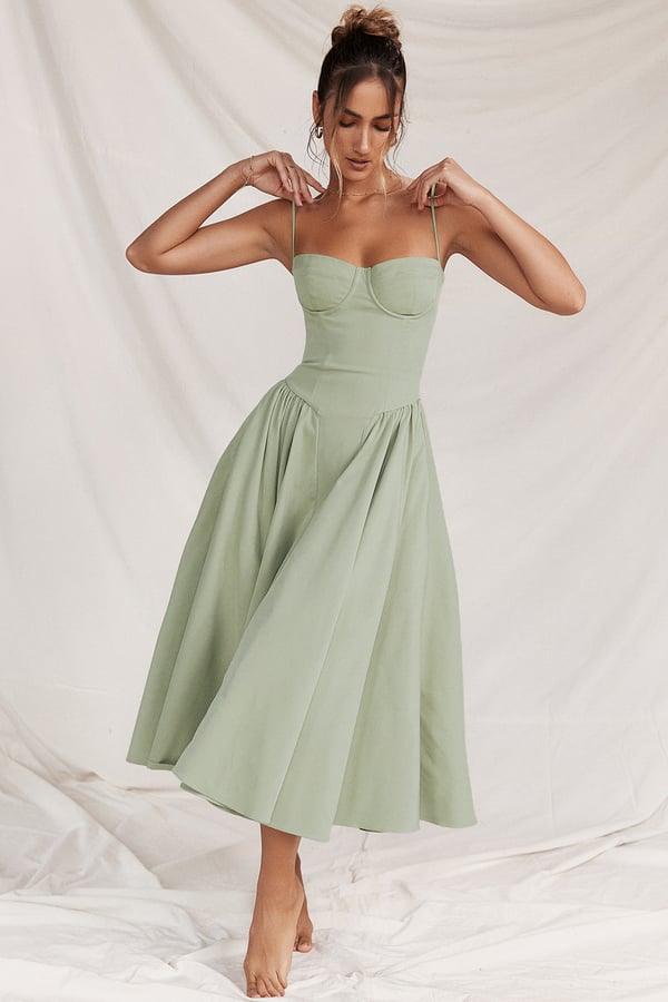 Elowen | Corset Midi Dress