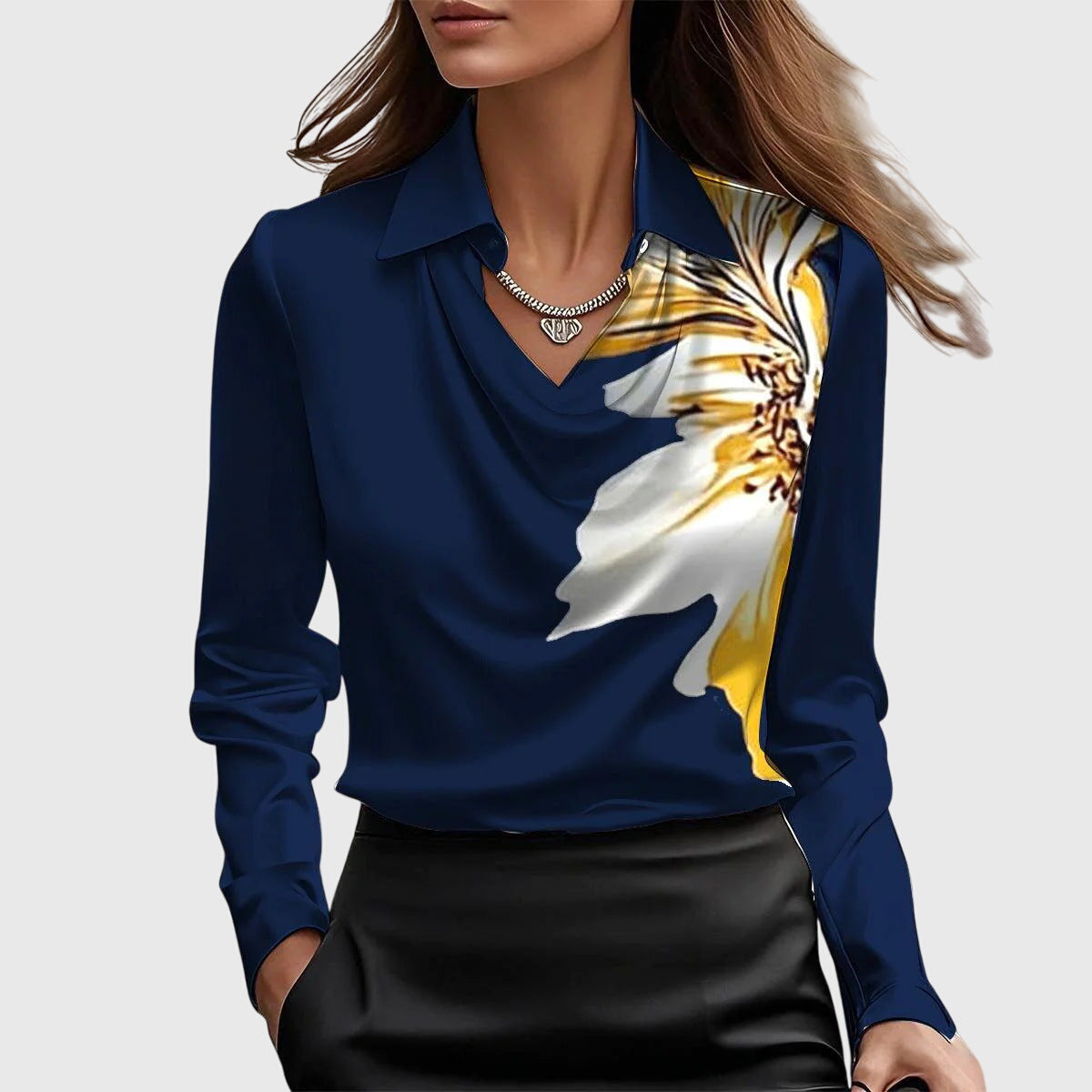 Sylvia | Shiny Blouse