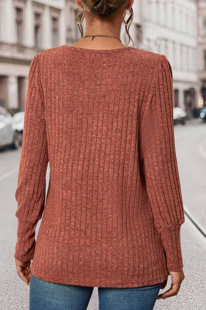 Valerie| Ribbed Knit Top
