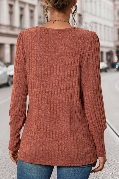 Valerie| Ribbed Knit Top