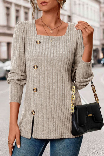 Valerie| Ribbed Knit Top