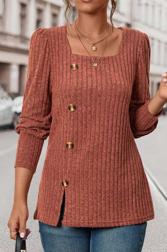 Valerie| Ribbed Knit Top