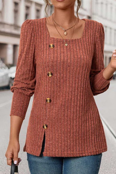 Valerie| Ribbed Knit Top