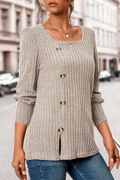 Valerie| Ribbed Knit Top