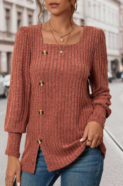 Valerie| Ribbed Knit Top