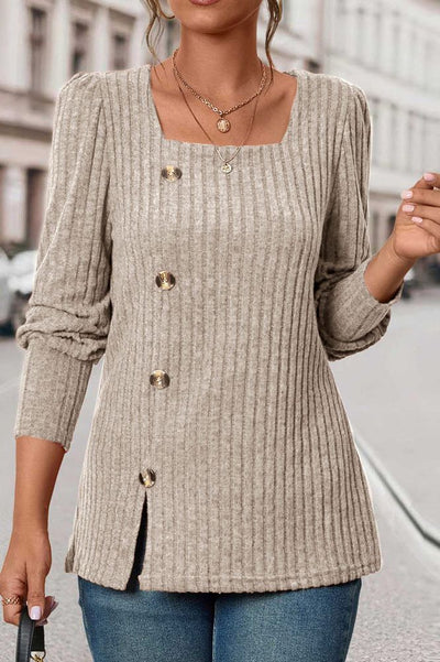 Valerie| Ribbed Knit Top
