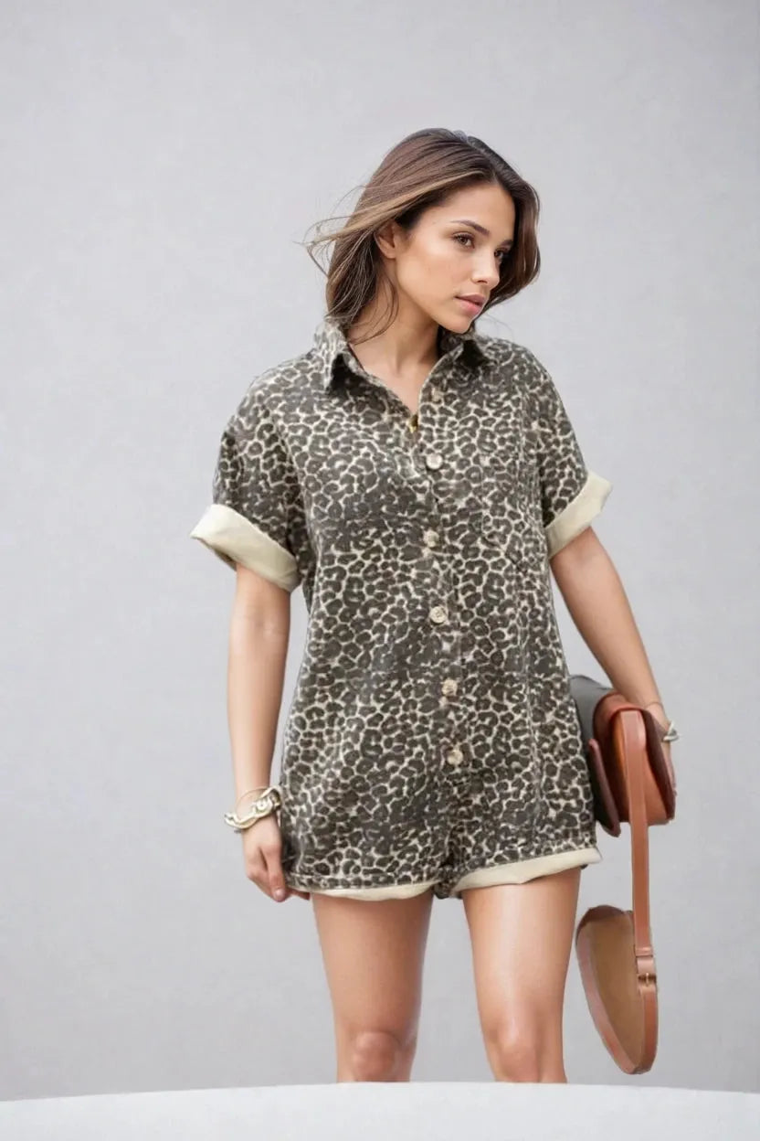 Mila | Cheetah Romper