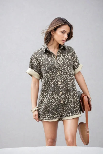 Mila | Cheetah Romper