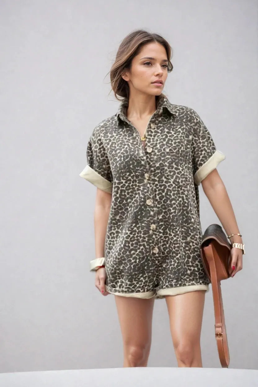 Mila | Cheetah Romper