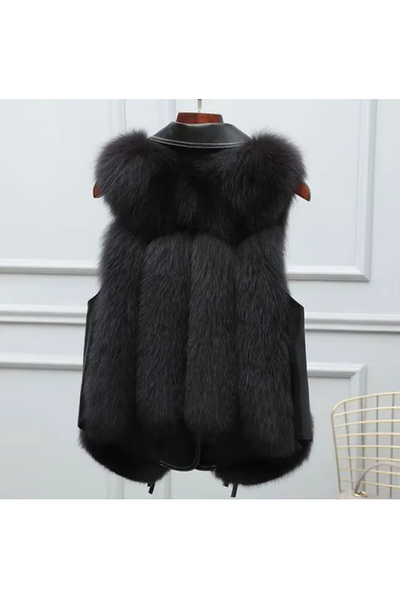 Thalia | Fur Vest Coat