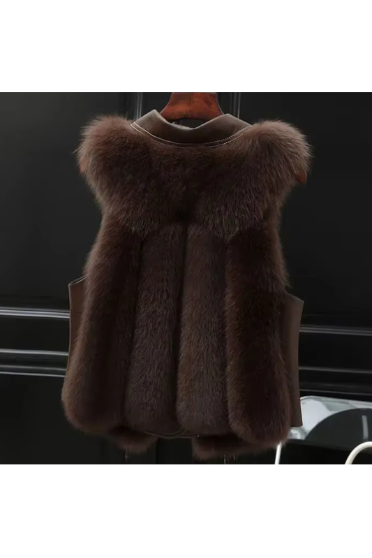 Thalia | Fur Vest Coat