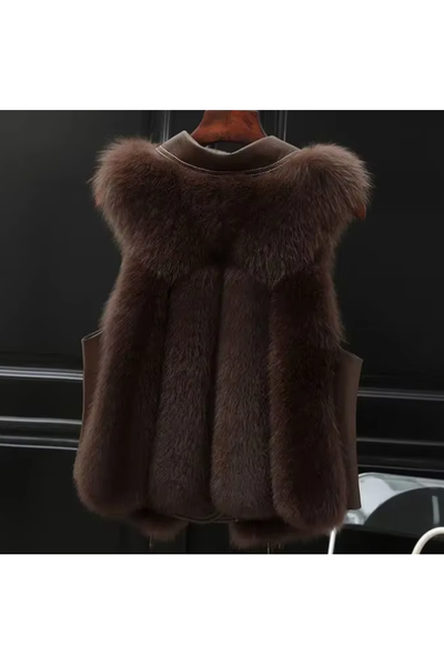 Thalia | Fur Vest Coat