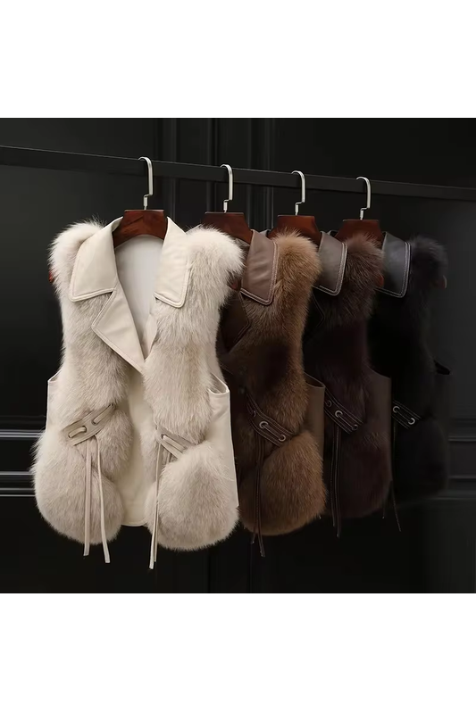 Thalia | Fur Vest Coat
