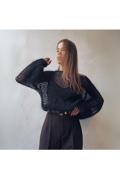 Gabi | Mesh Sweater