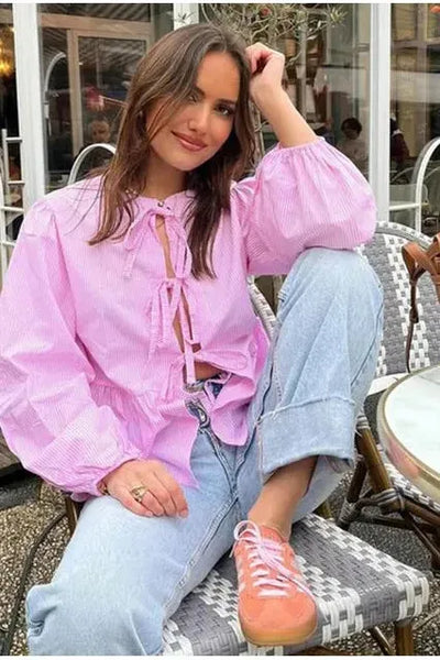 Camille | Tie-Front Blouse