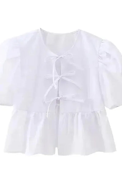 Camille | Tie-Front Blouse