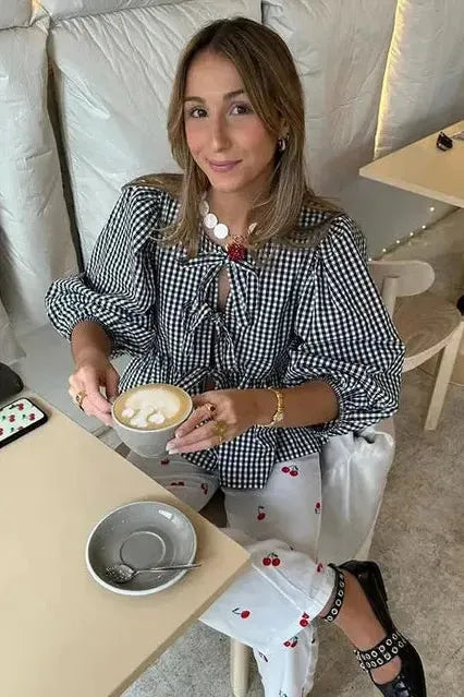 Camille | Tie-Front Blouse
