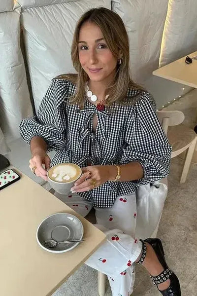 Camille | Tie-Front Blouse
