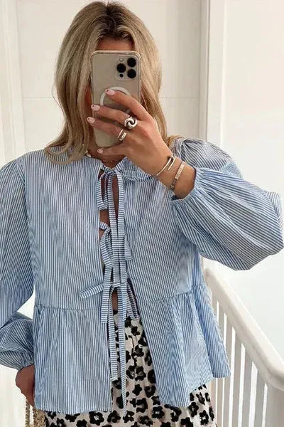 Camille | Tie-Front Blouse