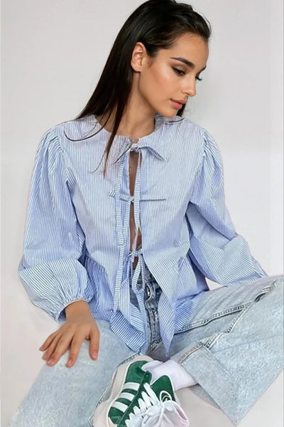 Camille | Tie-Front Blouse