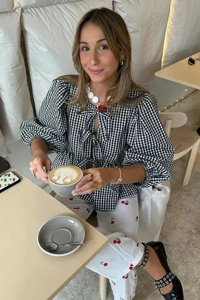 Camille | Tie-Front Blouse