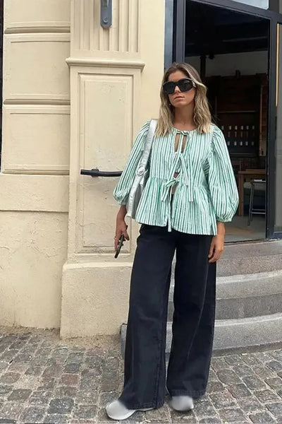 Camille | Tie-Front Blouse