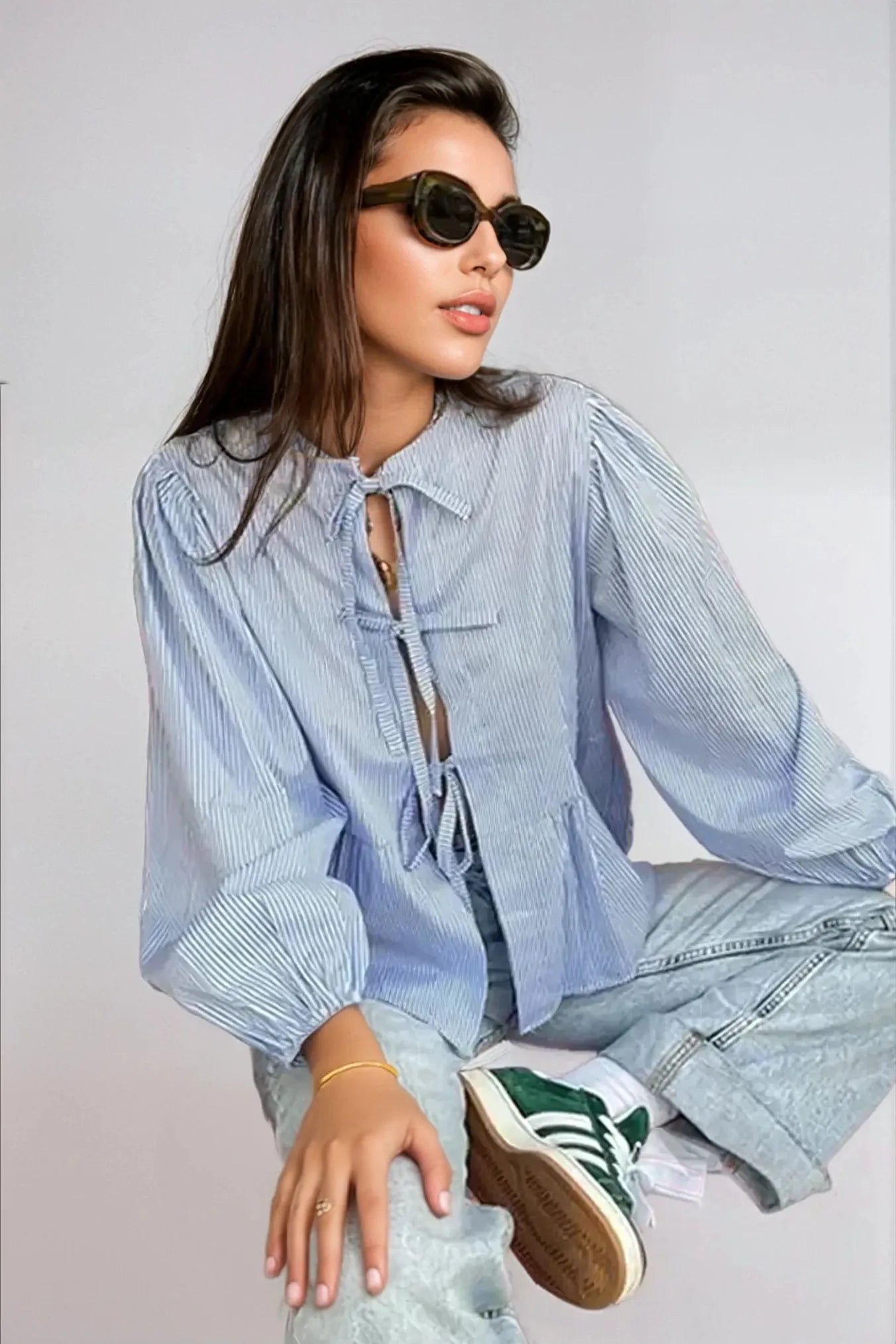 Camille | Tie-Front Blouse