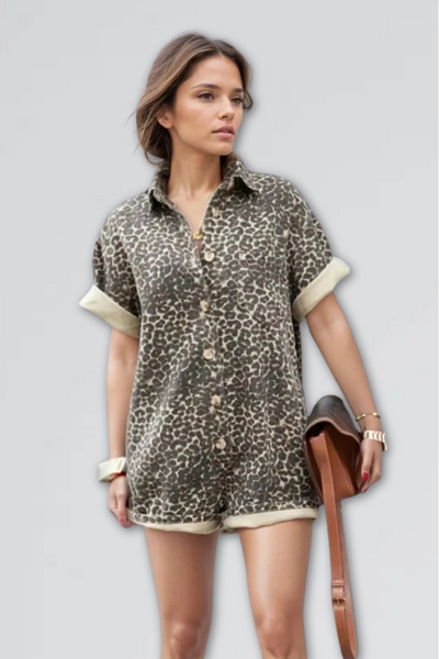Mila | Cheetah Romper