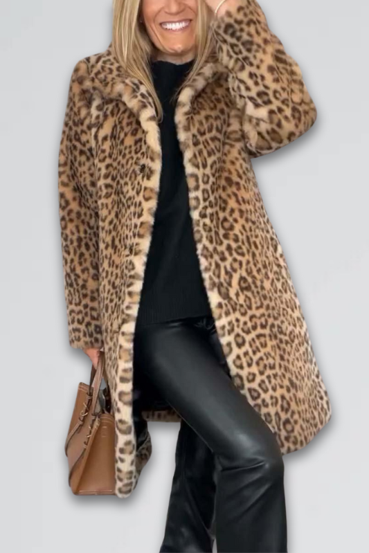 Leah | Leopard Print Coat