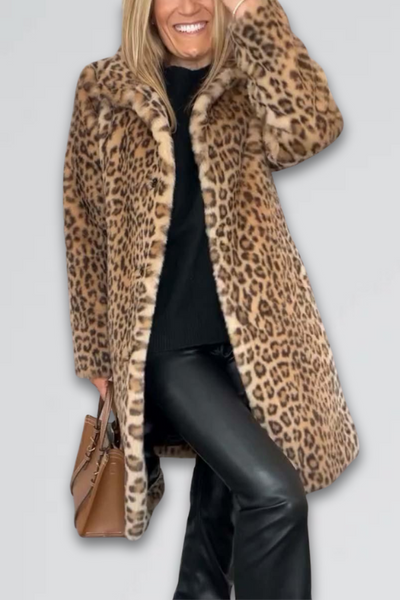 Leah | Leopard Print Coat