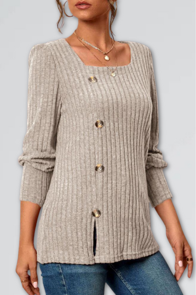 Valerie| Ribbed Knit Top