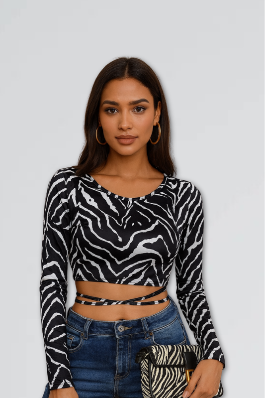 Cassandra | Zebra Top