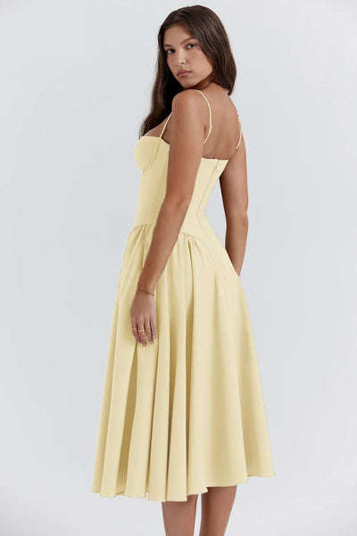 Elowen | Corset Midi Dress