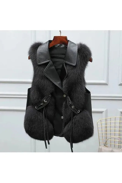 Thalia | Fur Vest Coat