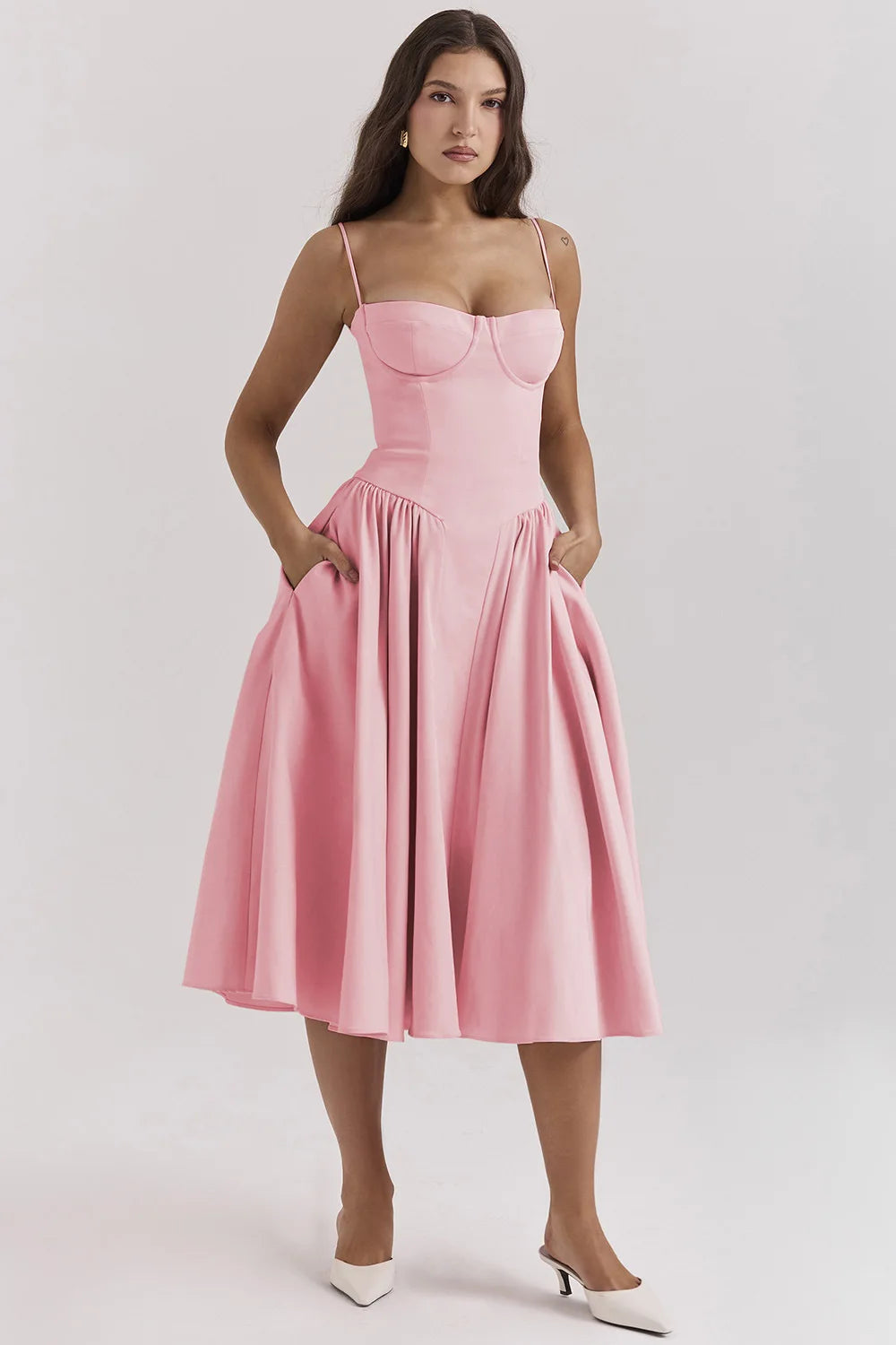 Elowen | Corset Midi Dress
