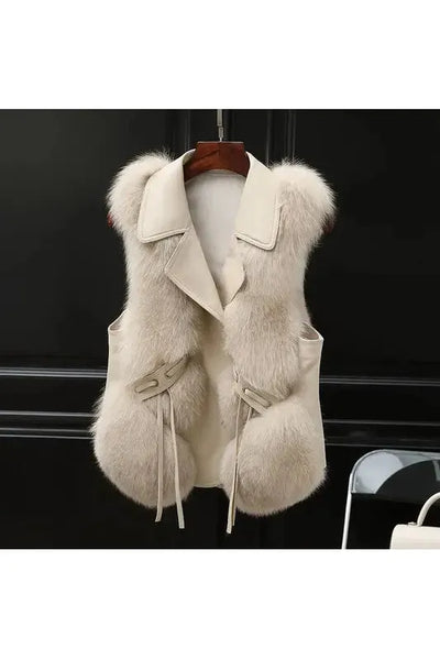 Thalia | Fur Vest Coat