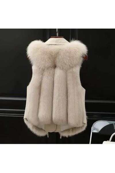 Thalia | Fur Vest Coat