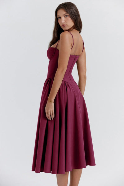 Elowen | Corset Midi Dress