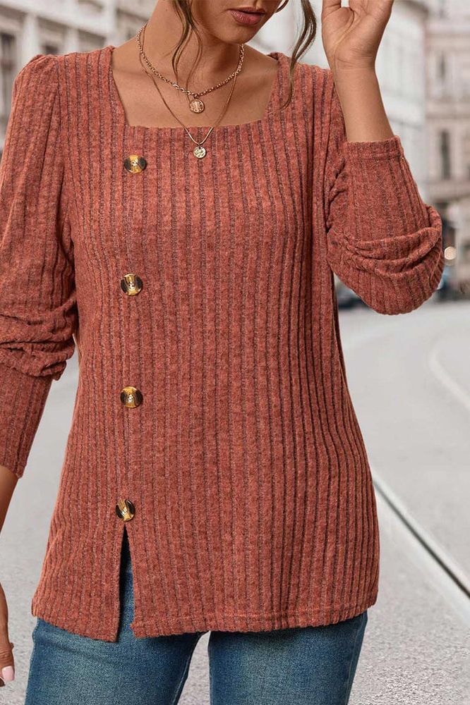 Valerie| Ribbed Knit Top