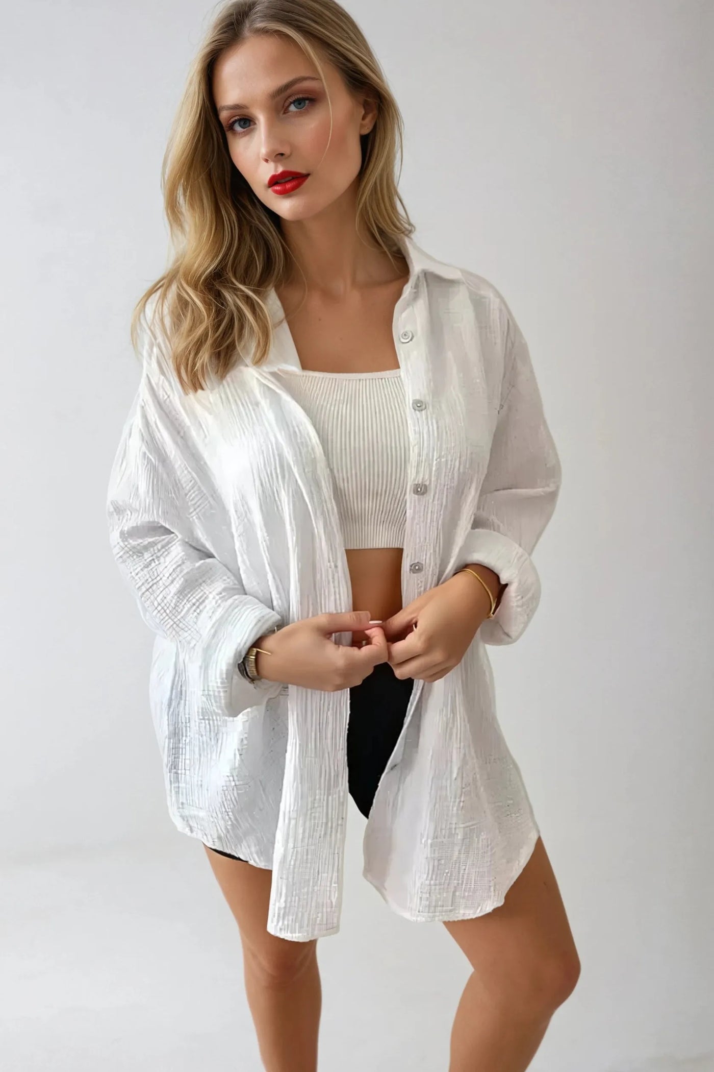 Mila | Crinkle Shirt