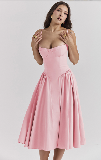 Elowen | Corset Midi Dress